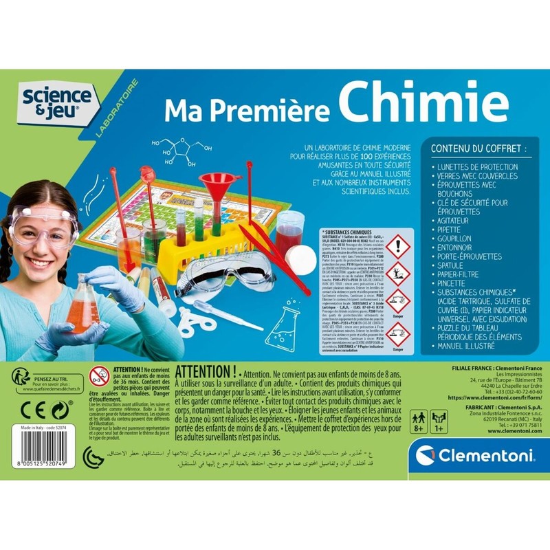 Juguetes Ciencia Niños Clementoni My First Chemistry - Francés