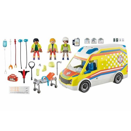 Figuras Acción Niños Playmobil: Playset Ambulancia City Life 71202