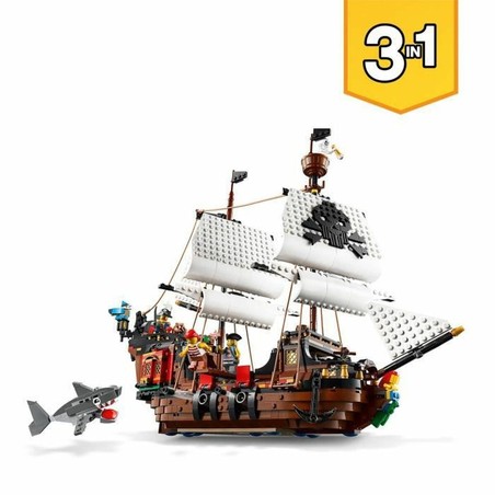 Figuras Acción Niños: Playset Lego Creator Barco Pirata 3 en 1