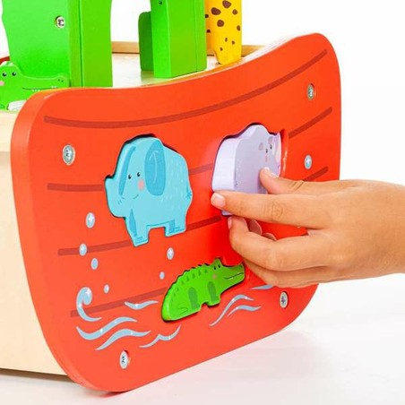 Figuras Acción Niños: Playset Moltó Arca de Noé Madera 17 Piezas