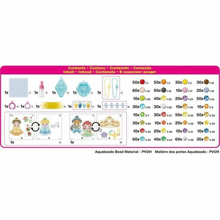 Manualidades Niños Aquabeads Princesas Disney Accesorios