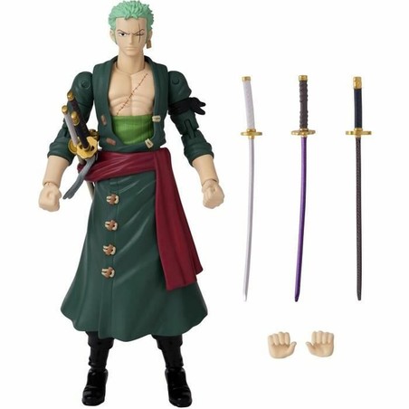 Figuras Acción Niños One Piece - Roronoa Zoro Articulada 17 cm