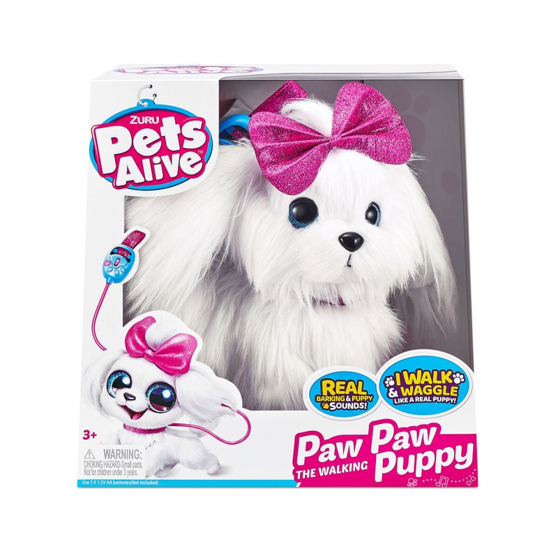 Juguetes Electrónicos Niños: Perro Interactivo Lil Paw Paw Puppy Pets Alive - Compra online en MegaJuguetes