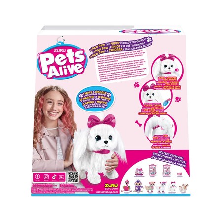 Juguetes Electrónicos Niños: Perro Interactivo Lil Paw Paw Puppy Pets Alive