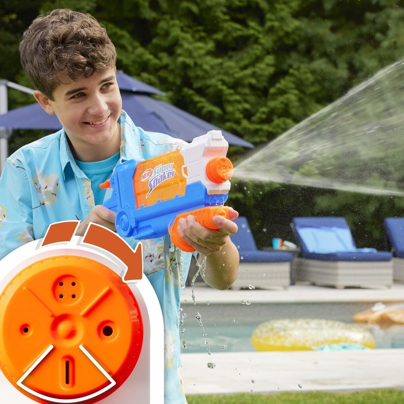 Juguetes Exterior Niños: Pistola Agua Nerf Super Soaker Flip