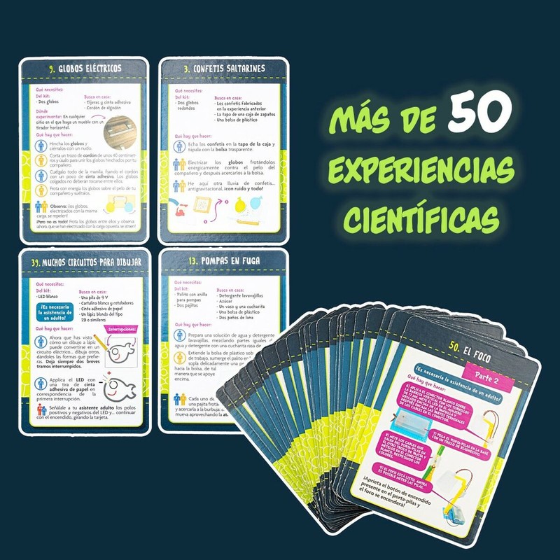 Juguetes Ciencia Niños Lisciani Electricidad - 50 Experimentos