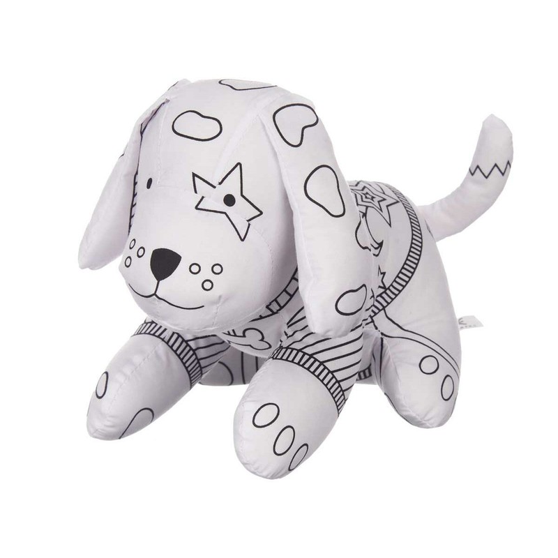 Manualidades Niños: Peluche Colorear Pincello Perro (8 Unidades)