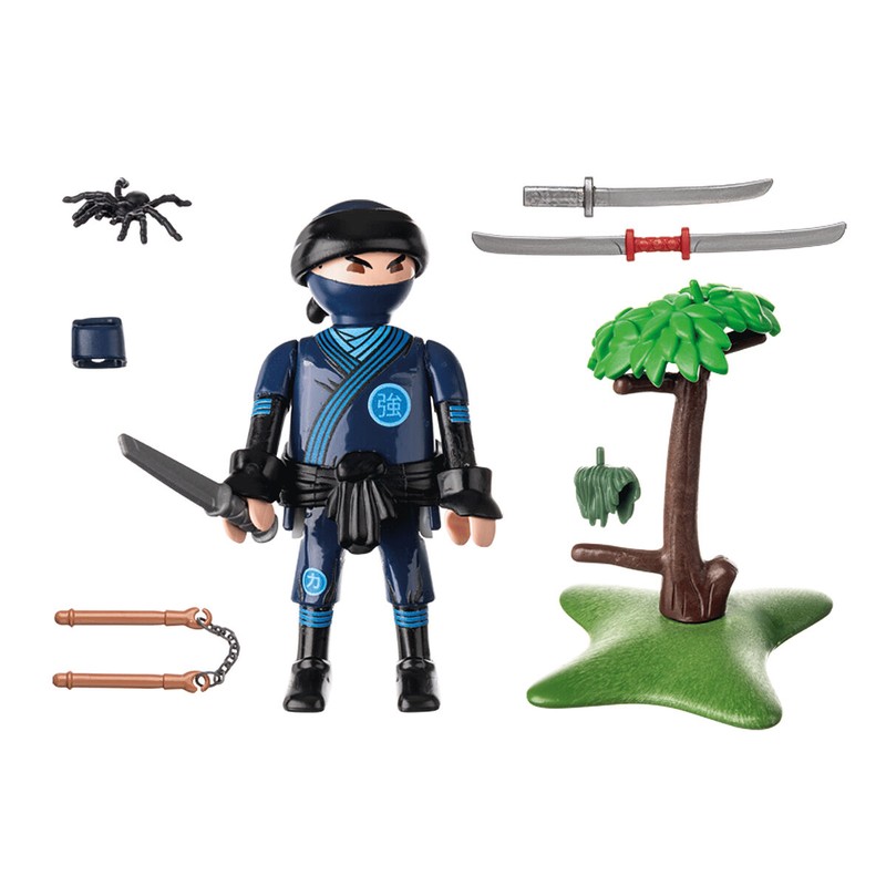 Figuras Acción Niños: Playset Playmobil Ninja 15 Piezas