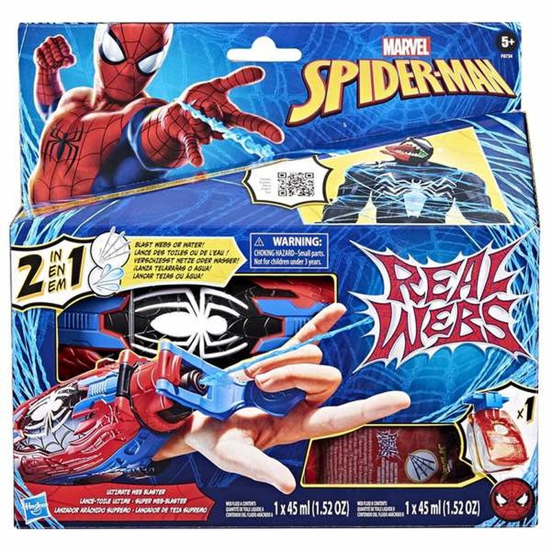 Disfraces Niños: Lanzador Spider-Man Telarañas Reales