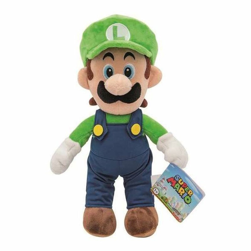 Peluches Niños Simba Super Mario Bros Luigi 30 cm - Compra online en MegaJuguetes