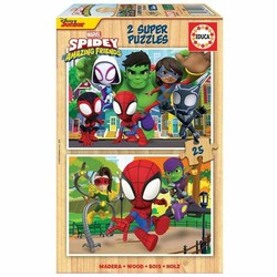 Puzzle Infantil Educa Spidey & His Amazing Friends (2x25 pcs) - Compra online en MegaJuguetes