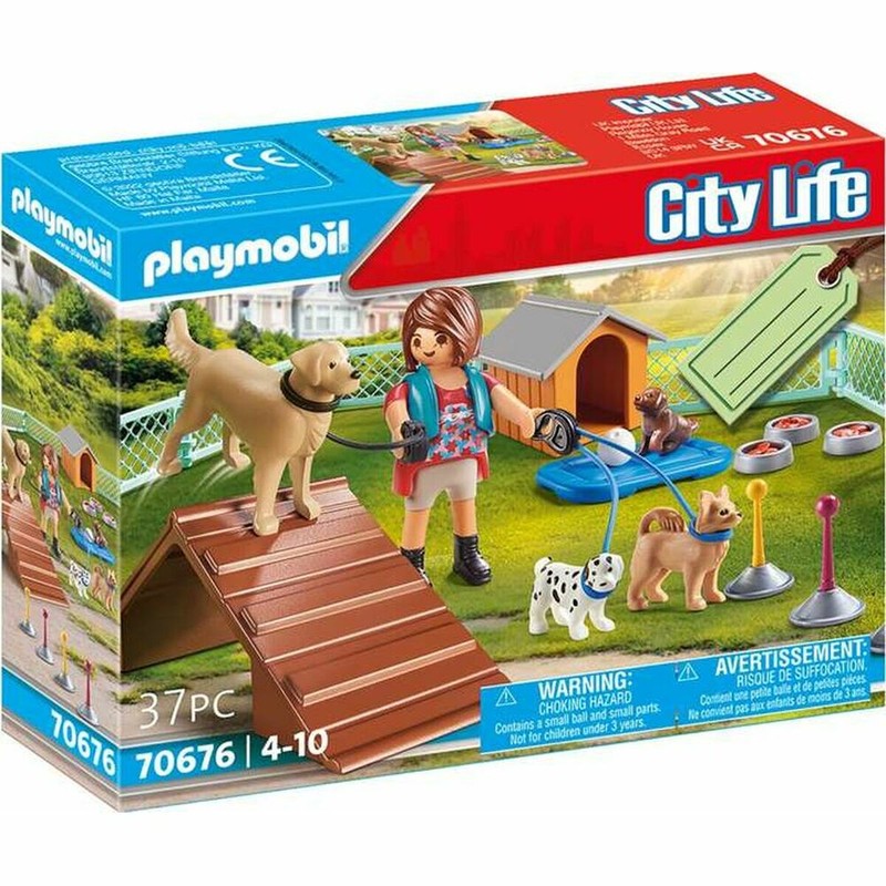 Figuras Acción Niños: Playmobil City Life Entrenamiento Perro 70676 - Compra online en MegaJuguetes