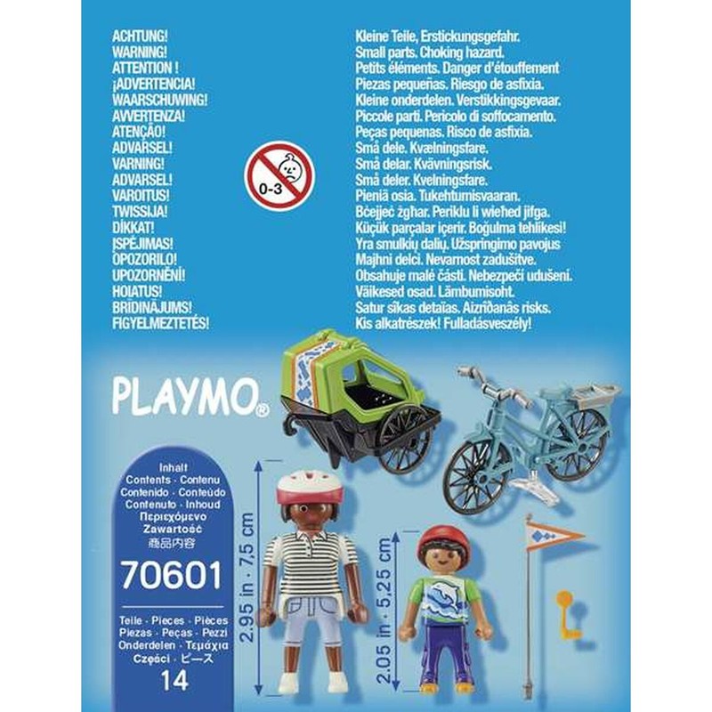 Figuras Acción Niños Playmobil: Bicicleta Excursión Articulada 70601