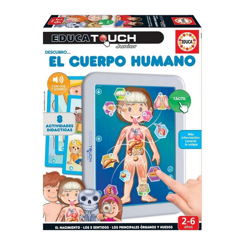 Juguetes Electrónicos Niños Educa Touch Junior: El Cuerpo Humano - Compra online en MegaJuguetes