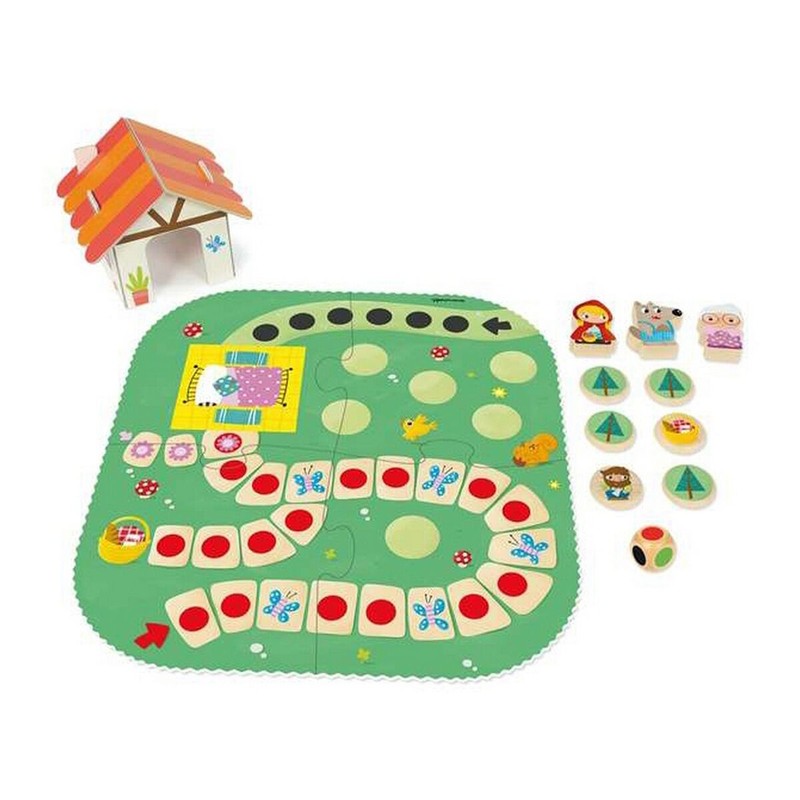 Juegos Mesa Niños Goula Caperucita Roja | Juego Educativo 9 Piezas
