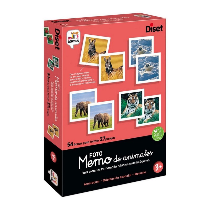 Juegos de Mesa Niños Diset Memo Photo Animales - Educativo - Compra online en MegaJuguetes