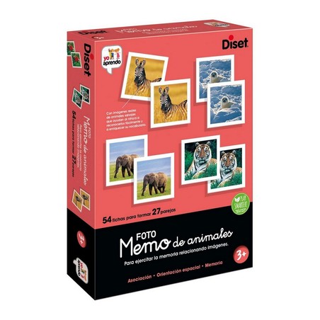 Juegos de Mesa Niños Diset Memo Photo Animales - Educativo - Compra online en MegaJuguetes