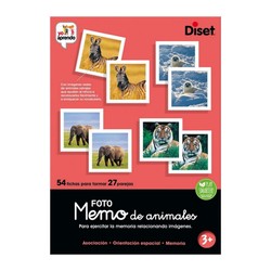 Juegos de Mesa Niños Diset Memo Photo Animales - Educativo - Compra online en MegaJuguetes 2