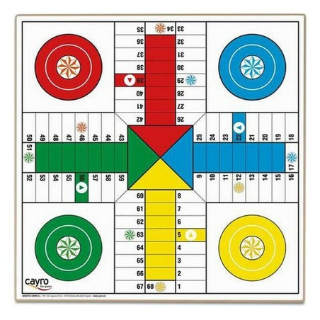 Juegos Mesa Niños: Tablero Parchís y Oca Cayro 40x40 cm