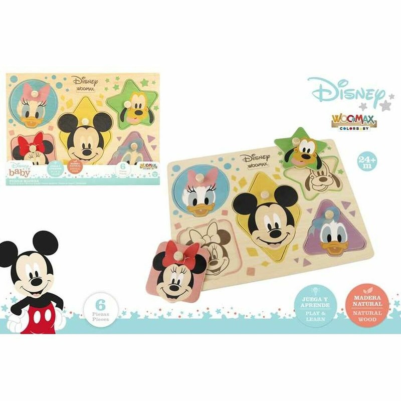 Puzzle Infantil Disney Encajable 6 Piezas