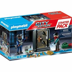 Figuras Acción Niños Playmobil Starter Pack Policía Caja Fuerte - Compra online en MegaJuguetes
