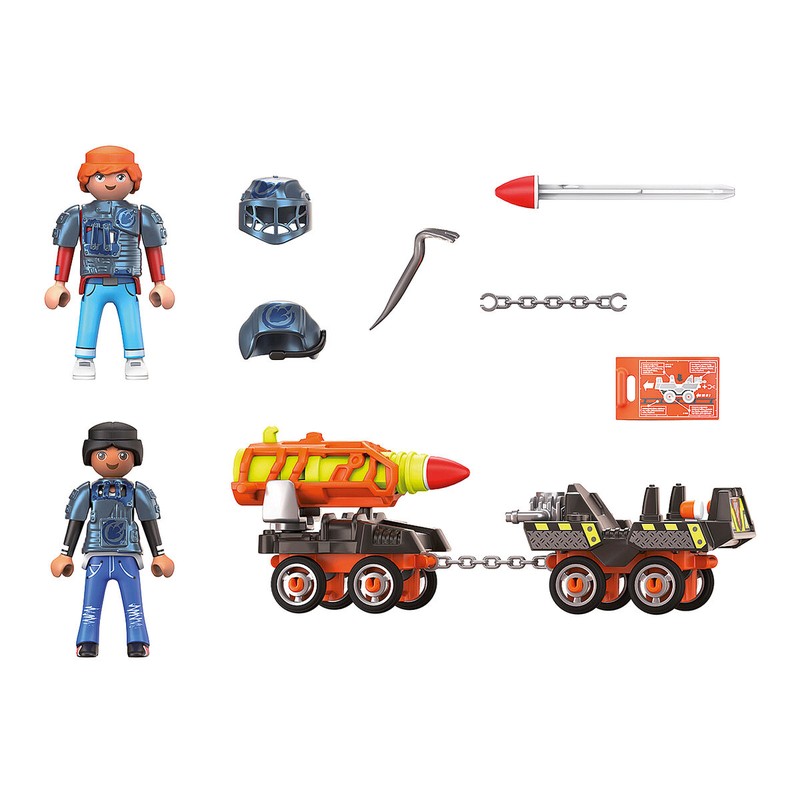 Figuras Acción Niños Playmobil Dino Mine Rocket Trolley