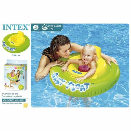 Juguetes Exterior Niños: Flotador Hinchable Intex 76 cm Naranja - Compra online en MegaJuguetes
