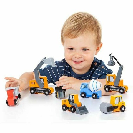 Coches Juguete Niños Moltó: Set Mini Camiones de Construcción
