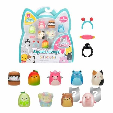 Figuras coleccionables Squish de 2,5 cm, juguete construcción motricidad fina