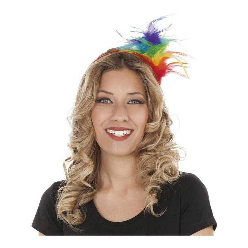 Disfraces Niños: Diadema Plumas Arcoíris My Other Me - Compra online en MegaJuguetes