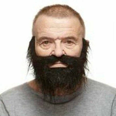 Barba Postiza Negra My Other Me - Accesorio Disfraz Adulto - Compra online en MegaJuguetes