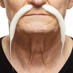 Bigote Blanco Disfraz My Other Me para Adultos - Compra online en MegaJuguetes