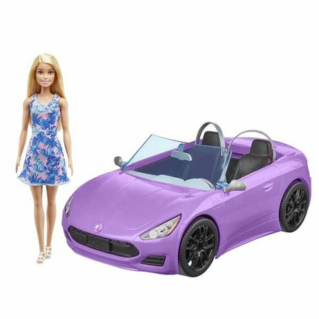 Muñecas Niñas Barbie y su Descapotable Morado - Compra online en MegaJuguetes