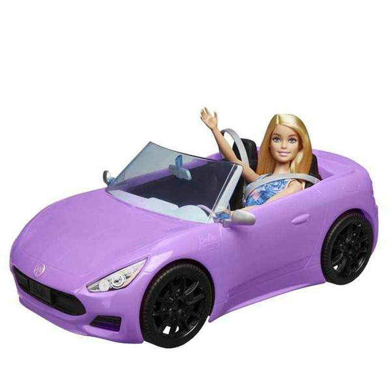 Muñecas Niñas Barbie y su Descapotable Morado