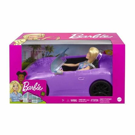 Muñecas Niñas Barbie y su Descapotable Morado