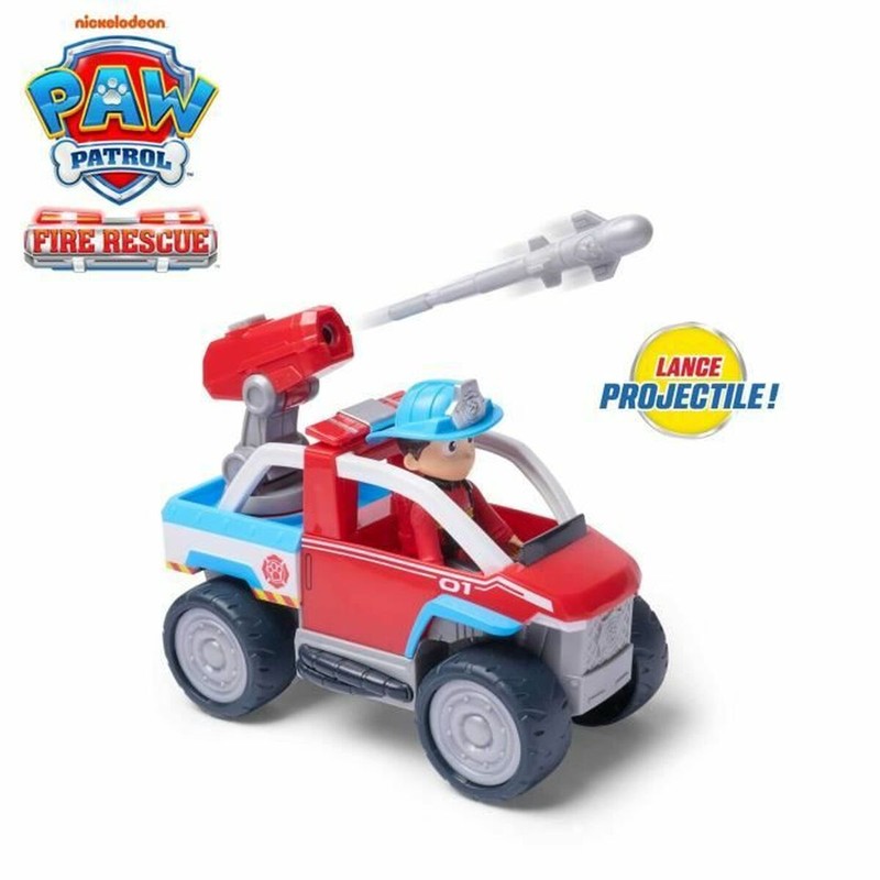 Figura coleccionable Paw Patrol Ryder y su vehículo