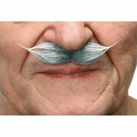 Bigote Disfraz Adulto My Other Me Gris Blanco - Compra online en MegaJuguetes