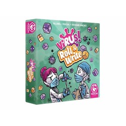 Juego de mesa Virus! Roll & Write en caja