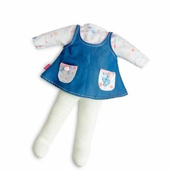 Ropa para Muñecas Niñas: Vestido Vaquero Berjuan Baby Susu 38 cm - Compra online en MegaJuguetes