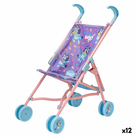 Cochecito de muñecas Bluey plegable para niños.