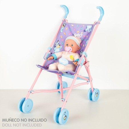 Regalo ideal niña 2 años: carrito de muñecas Bluey.