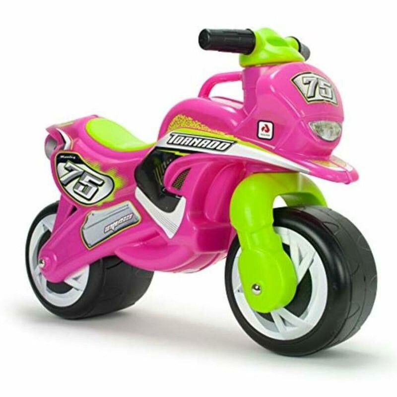 Juguetes Exterior Niños: Moto Correpasillos Injusa Tundra Tornado Pink - Compra online en MegaJuguetes