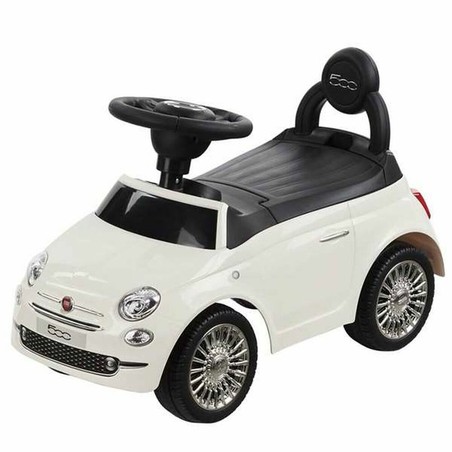 Juguetes Exterior Niños - Correpasillos Fiat 500 Blanco - Compra online en MegaJuguetes