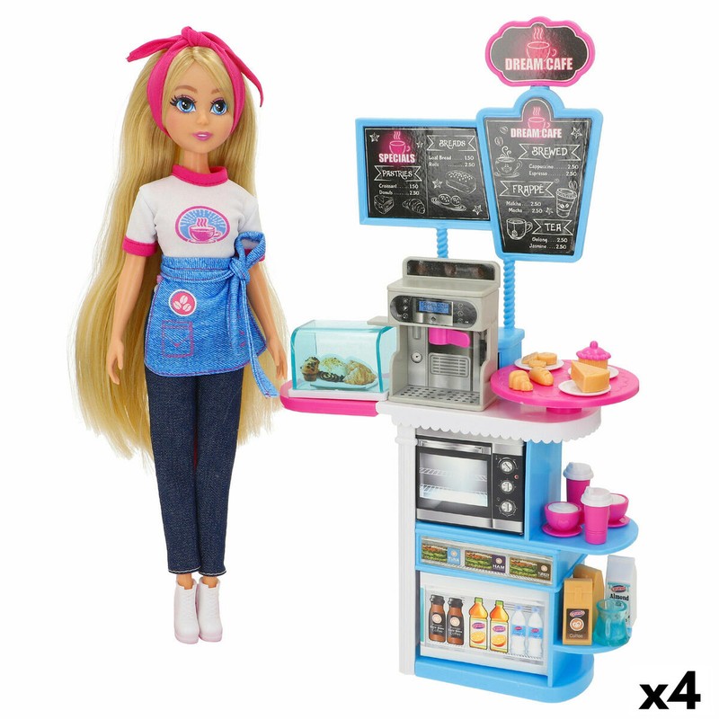 Muñeca Barista Dreameez Funville con set de cafetería completo