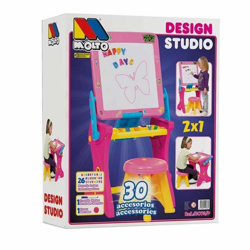 Manualidades Niños: Pupitre Magnético Moltó Rosa