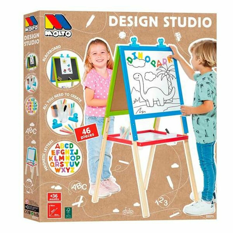 Manualidades Niños: Pizarra 2 en 1 Moltó 22273