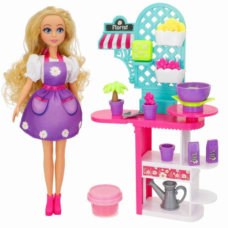 Regalo para niñas 3 años: Muñeca florista con plastilina