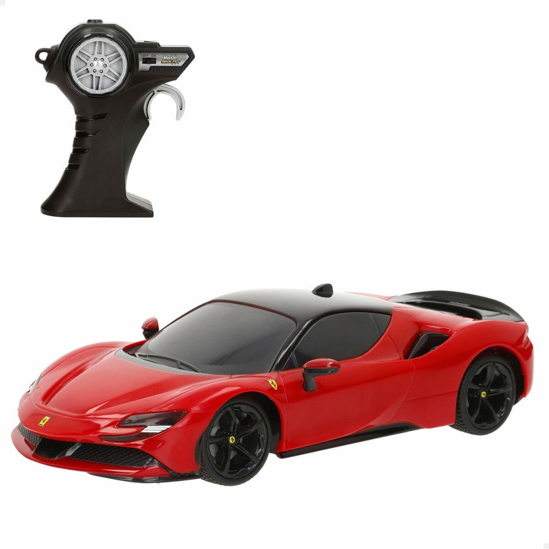 Vista lateral de un coche radiocontrol Audi SF90 STRADALE para niños