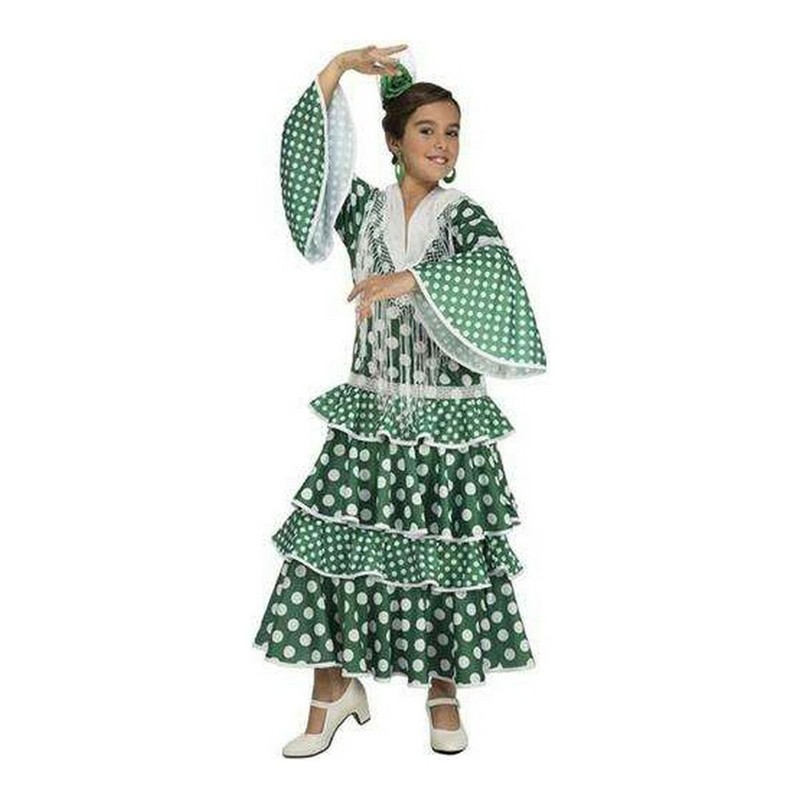 Disfraz Niños My Other Me Giralda Bailaora Flamenca Verde - Compra online en MegaJuguetes