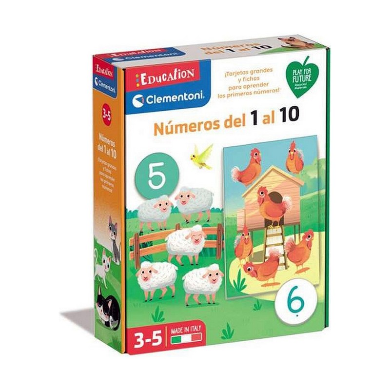 Juegos Mesa Niños Clementoni: Aprende los Números del 1 al 10 - Compra online en MegaJuguetes